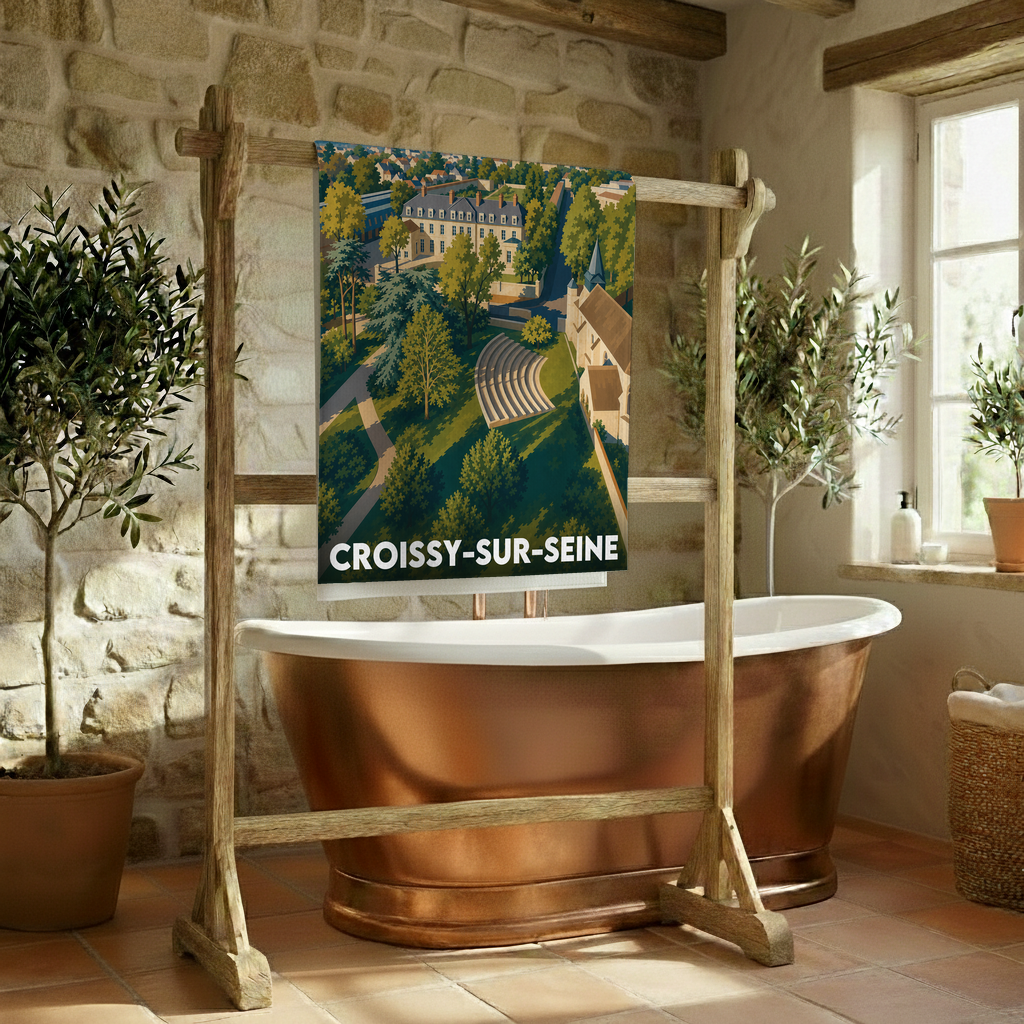 Serviette de bain - Croissy-sur-Seine