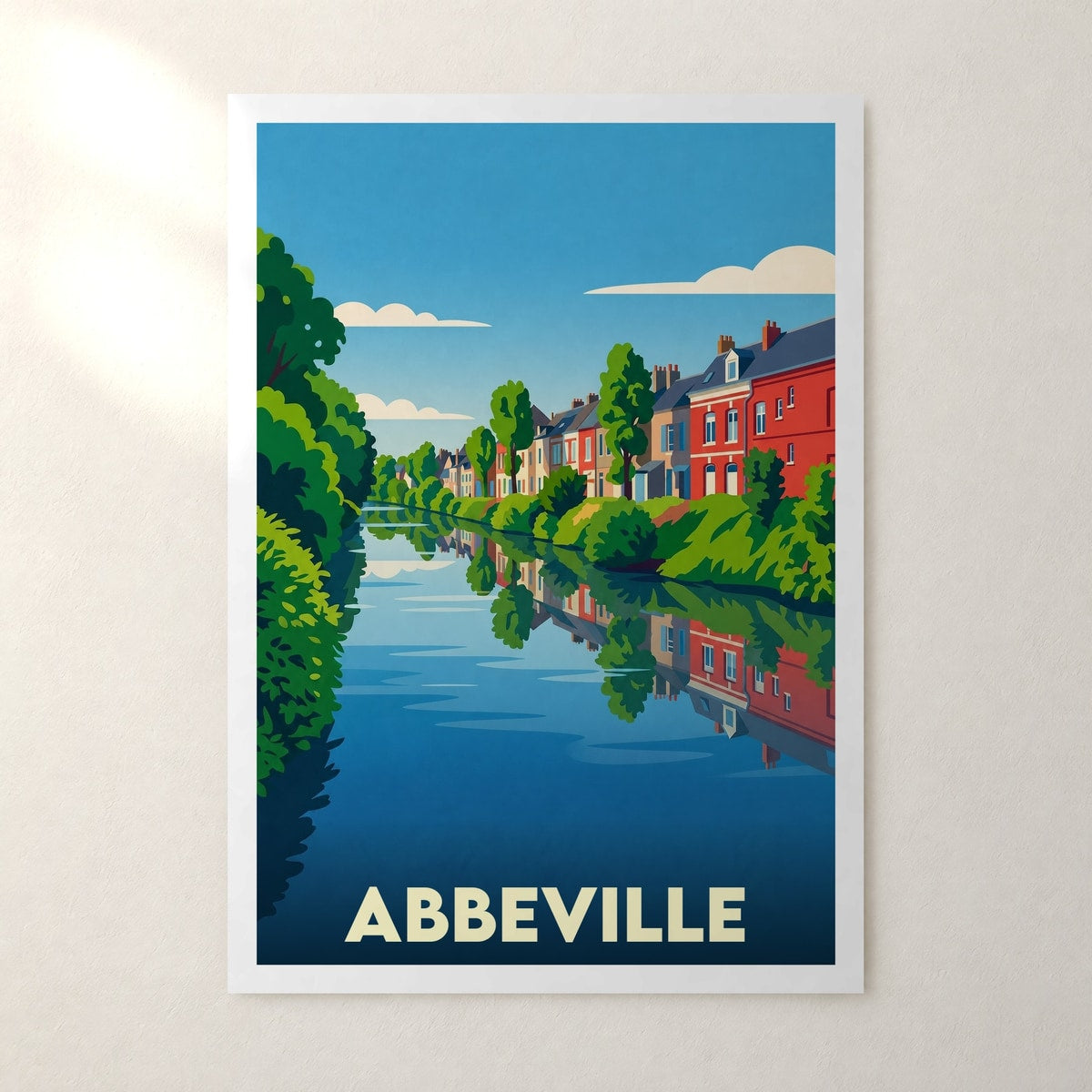 Affiche Abbeville – sans cadre, accrochée au mur