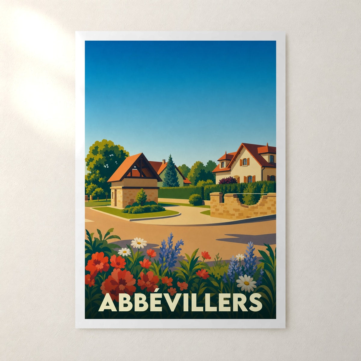 Affiche Abbévillers – sans cadre, accrochée au mur