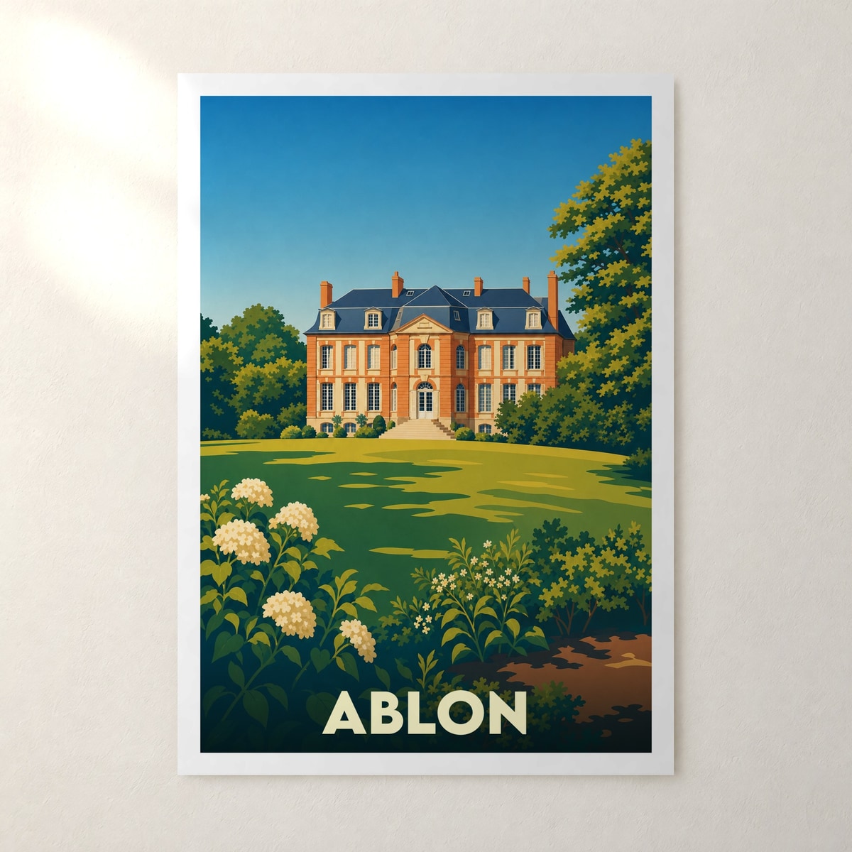 Affiche Ablon – sans cadre, accrochée au mur