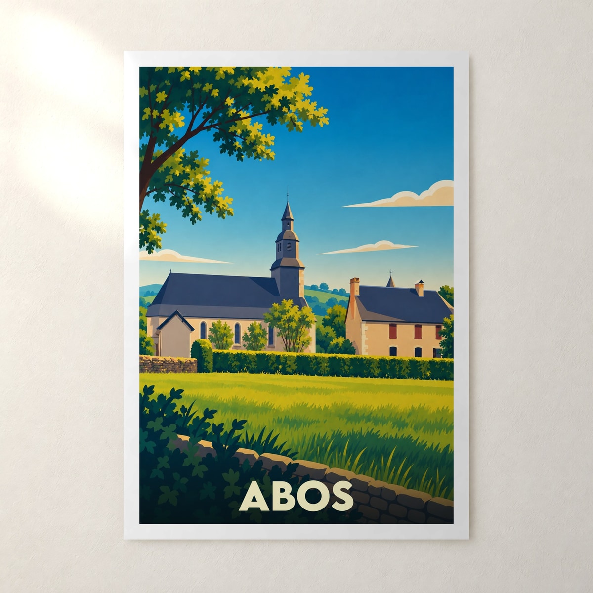 Affiche Abos – sans cadre, accrochée au mur