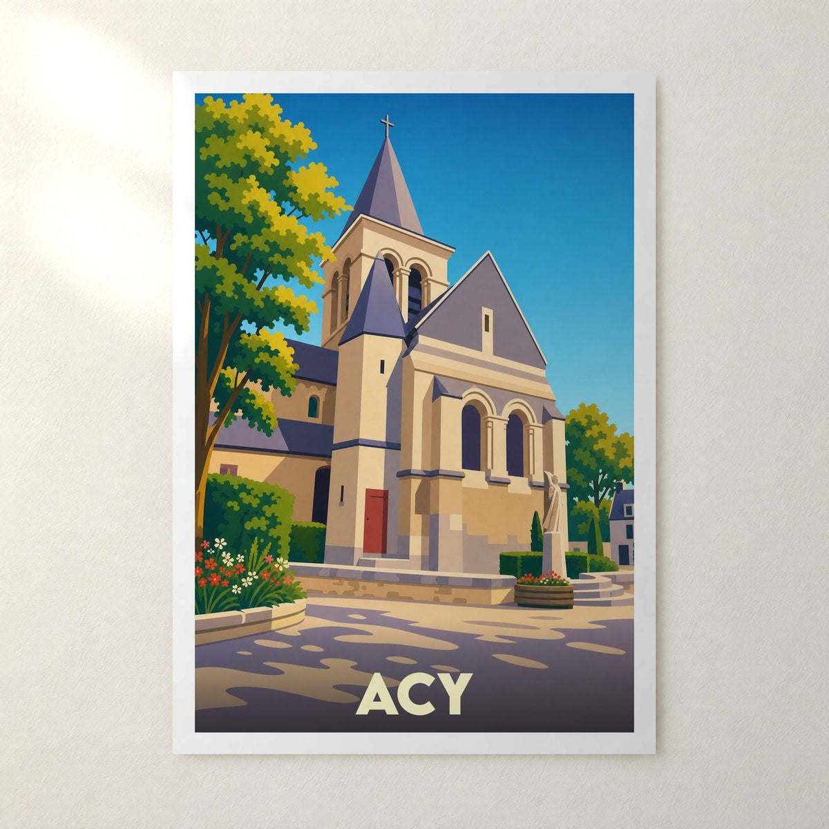 Affiche Acy – sans cadre, accrochée au mur