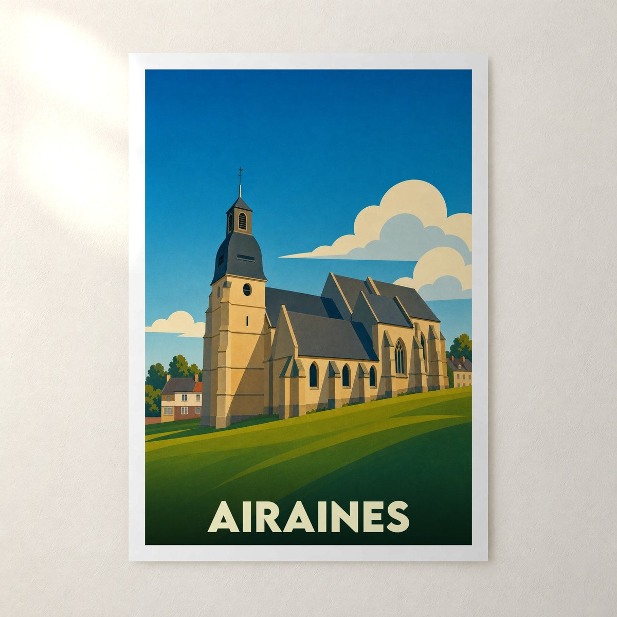 Affiche Airaines – sans cadre, accrochée au mur
