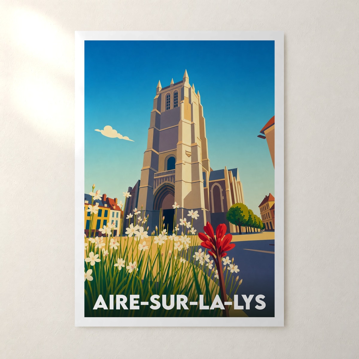 Affiche Aire-sur-la-Lys – sans cadre, accrochée au mur