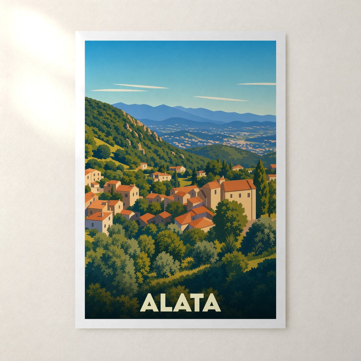 Affiche Alata – sans cadre, accrochée au mur