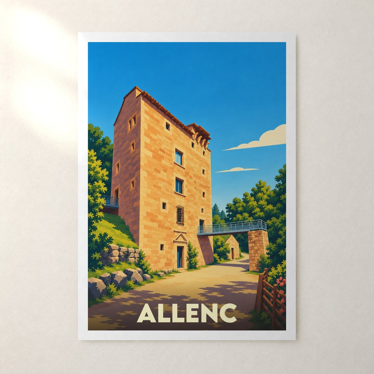 Affiche Allenc – sans cadre, accrochée au mur