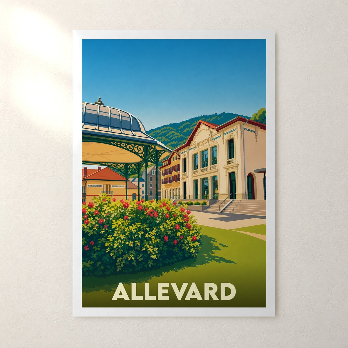 Affiche Allevard – sans cadre, accrochée au mur