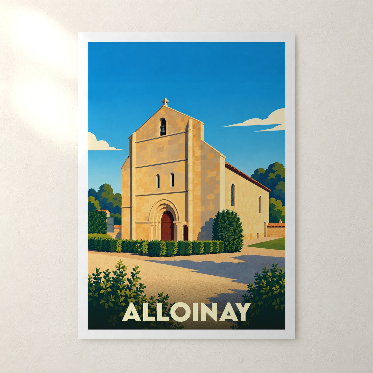 Affiche Alloinay – sans cadre, accrochée au mur