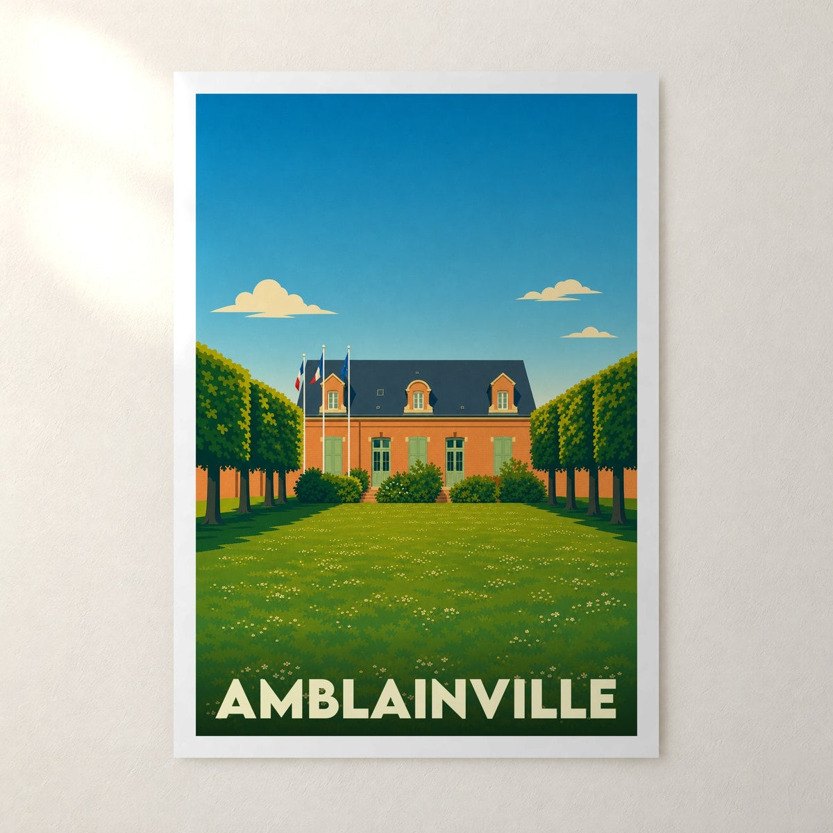 Affiche Amblainville – sans cadre, accrochée au mur