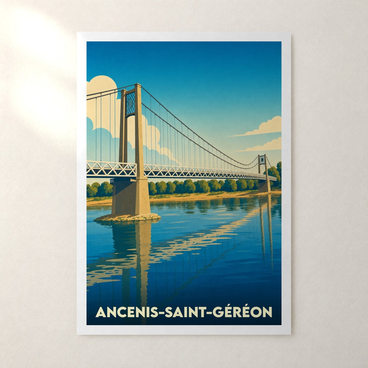Affiche Ancenis-Saint-Géréon – sans cadre, accrochée au mur