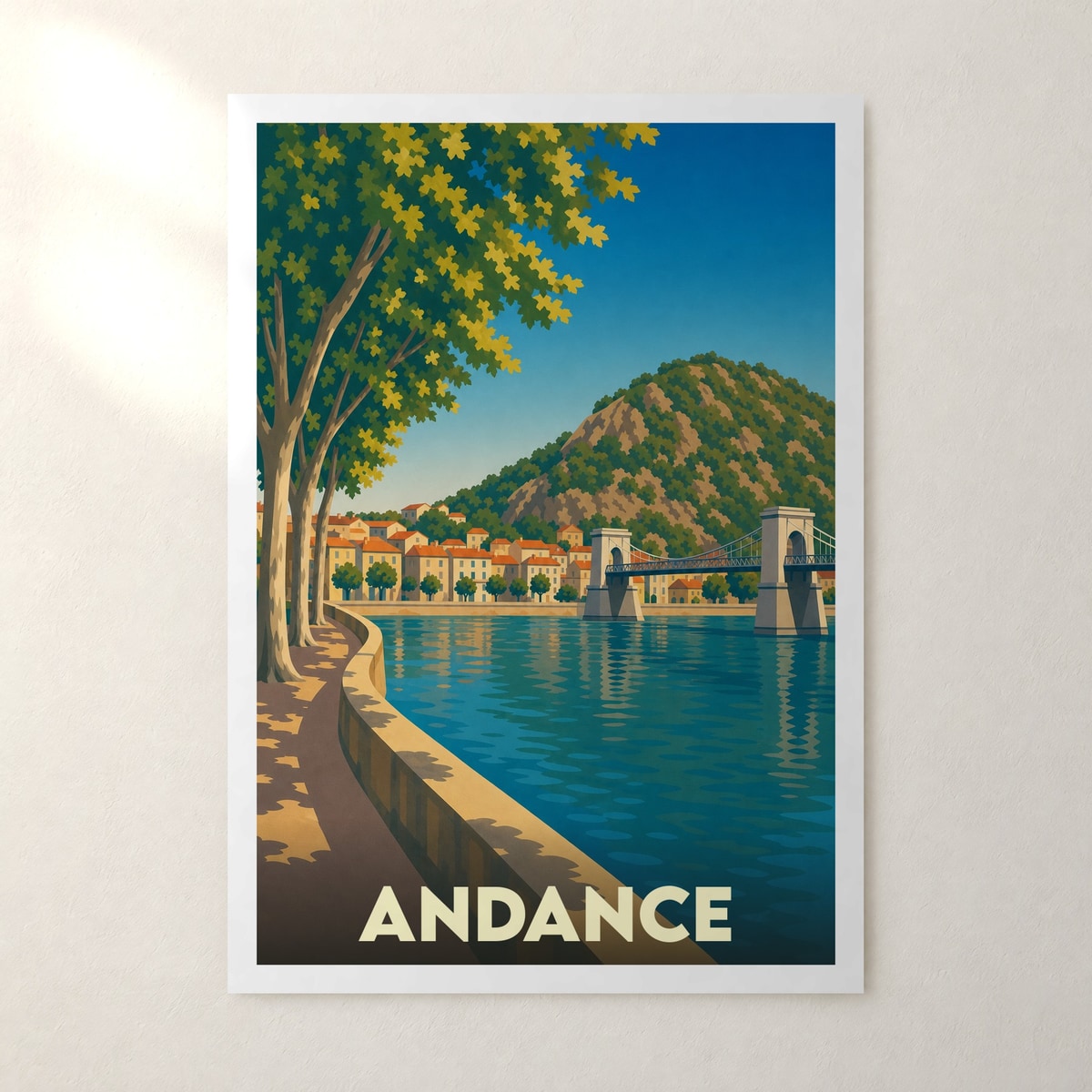 Affiche Andance – sans cadre, accrochée au mur