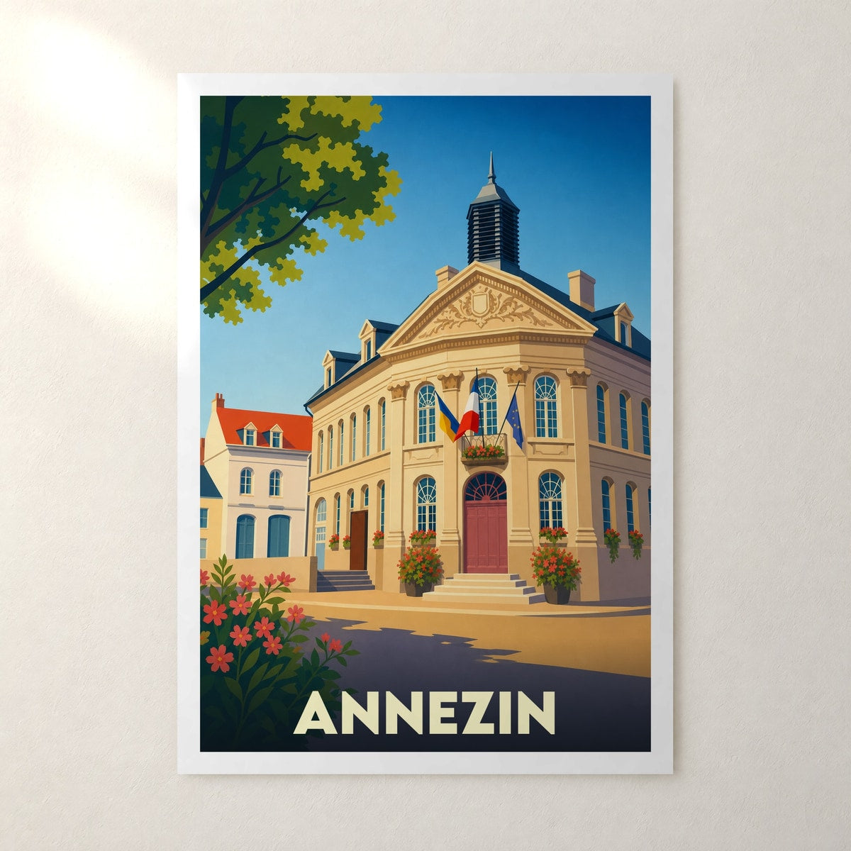 Affiche Annezin – sans cadre, accrochée au mur