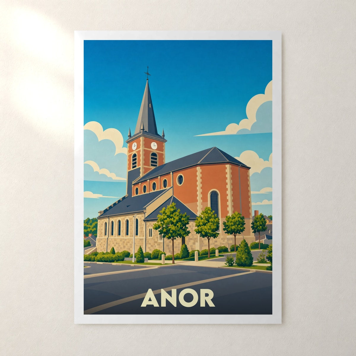 Affiche Anor – sans cadre, accrochée au mur