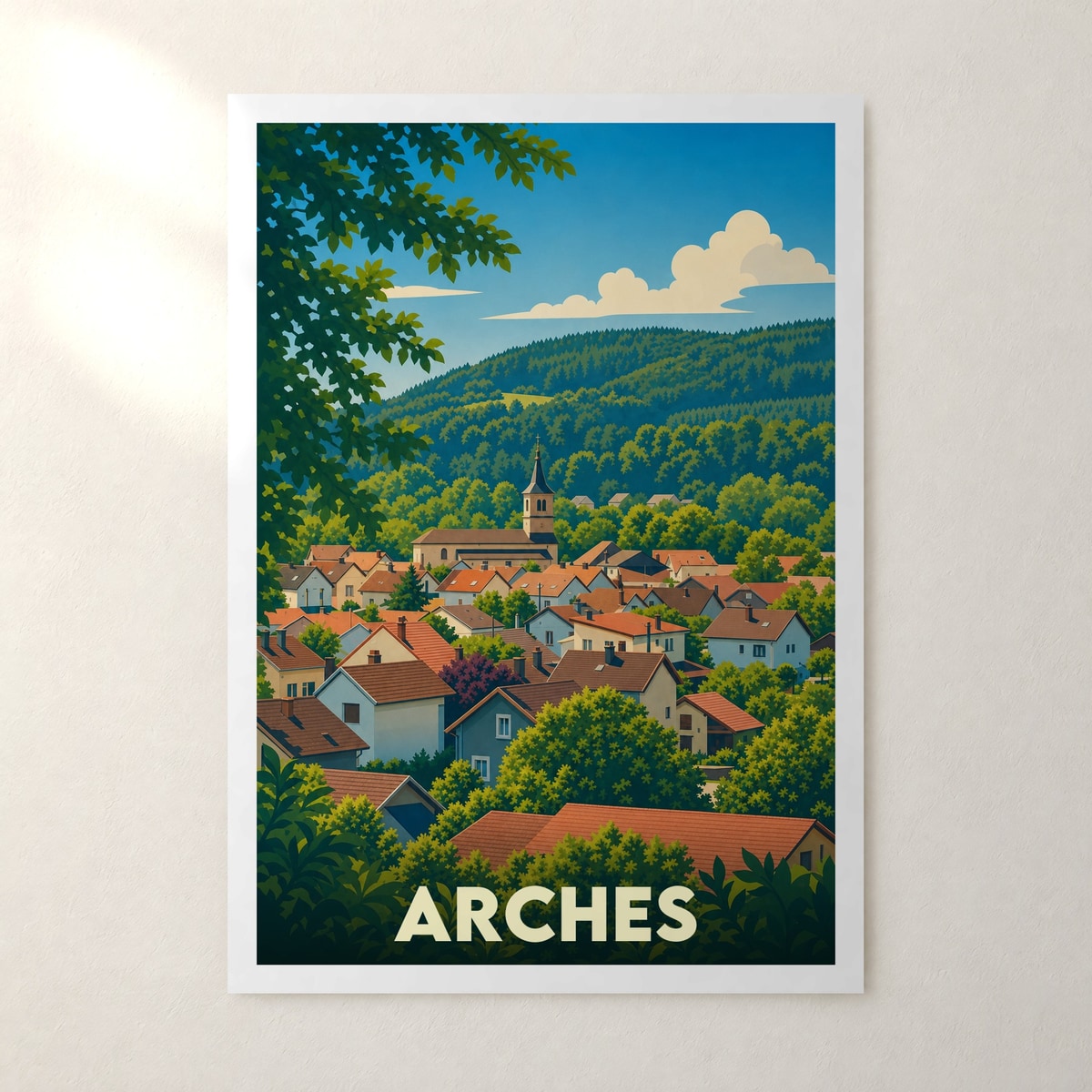 Affiche Arches – sans cadre, accrochée au mur