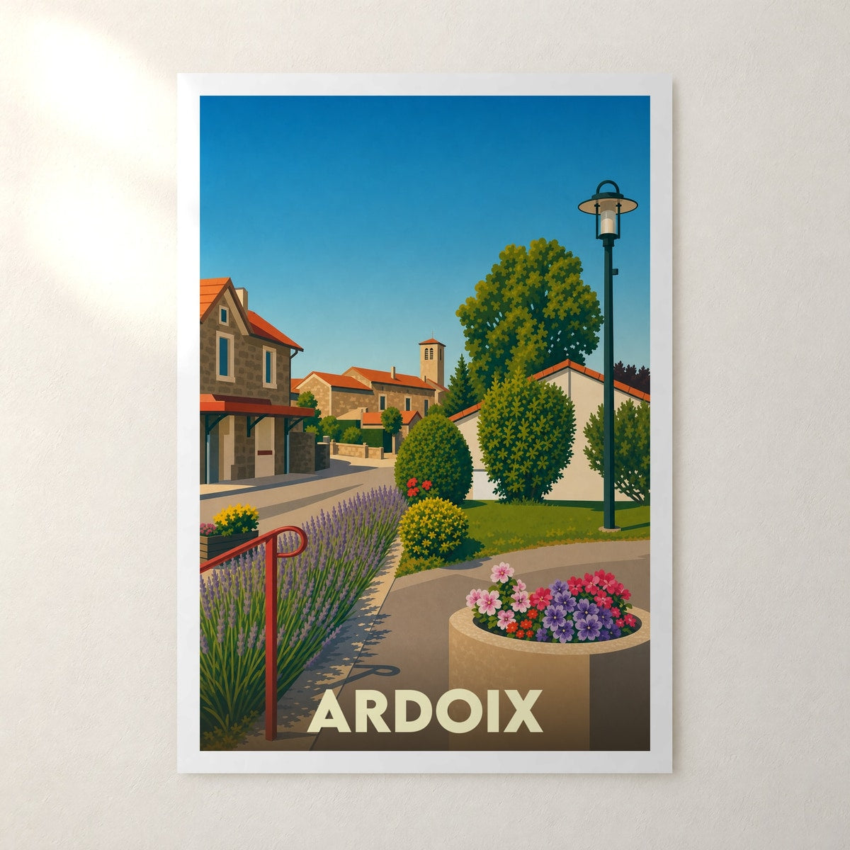Affiche Ardoix – sans cadre, accrochée au mur