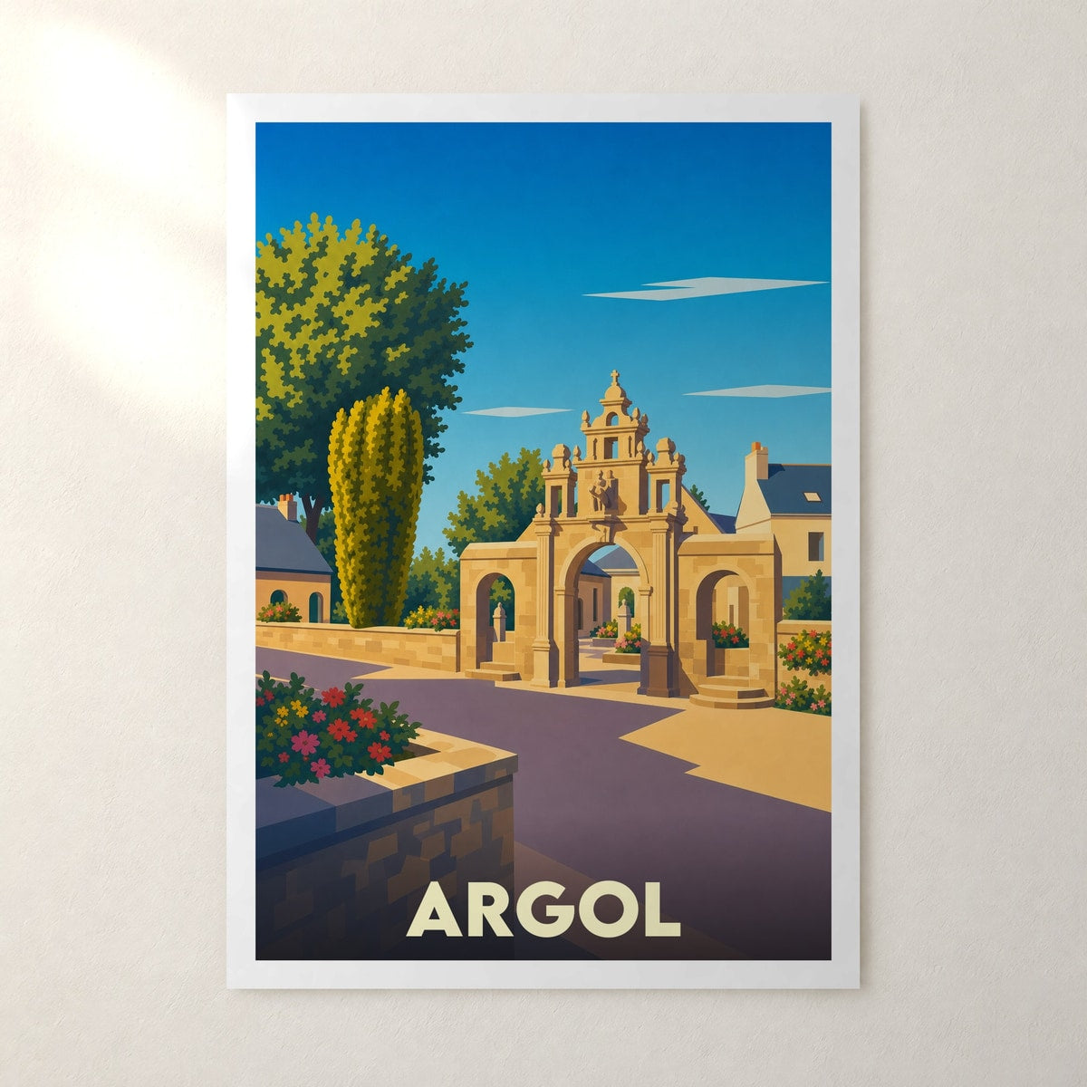 Affiche Argol – sans cadre, accrochée au mur