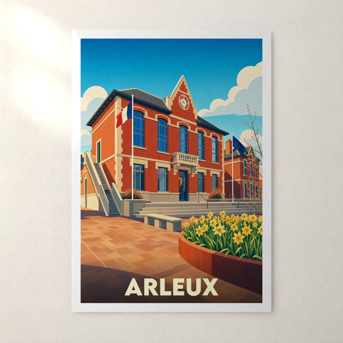 Affiche Arleux – sans cadre, accrochée au mur