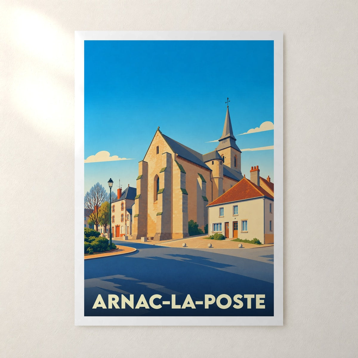 Affiche Arnac-la-Poste – sans cadre, accrochée au mur