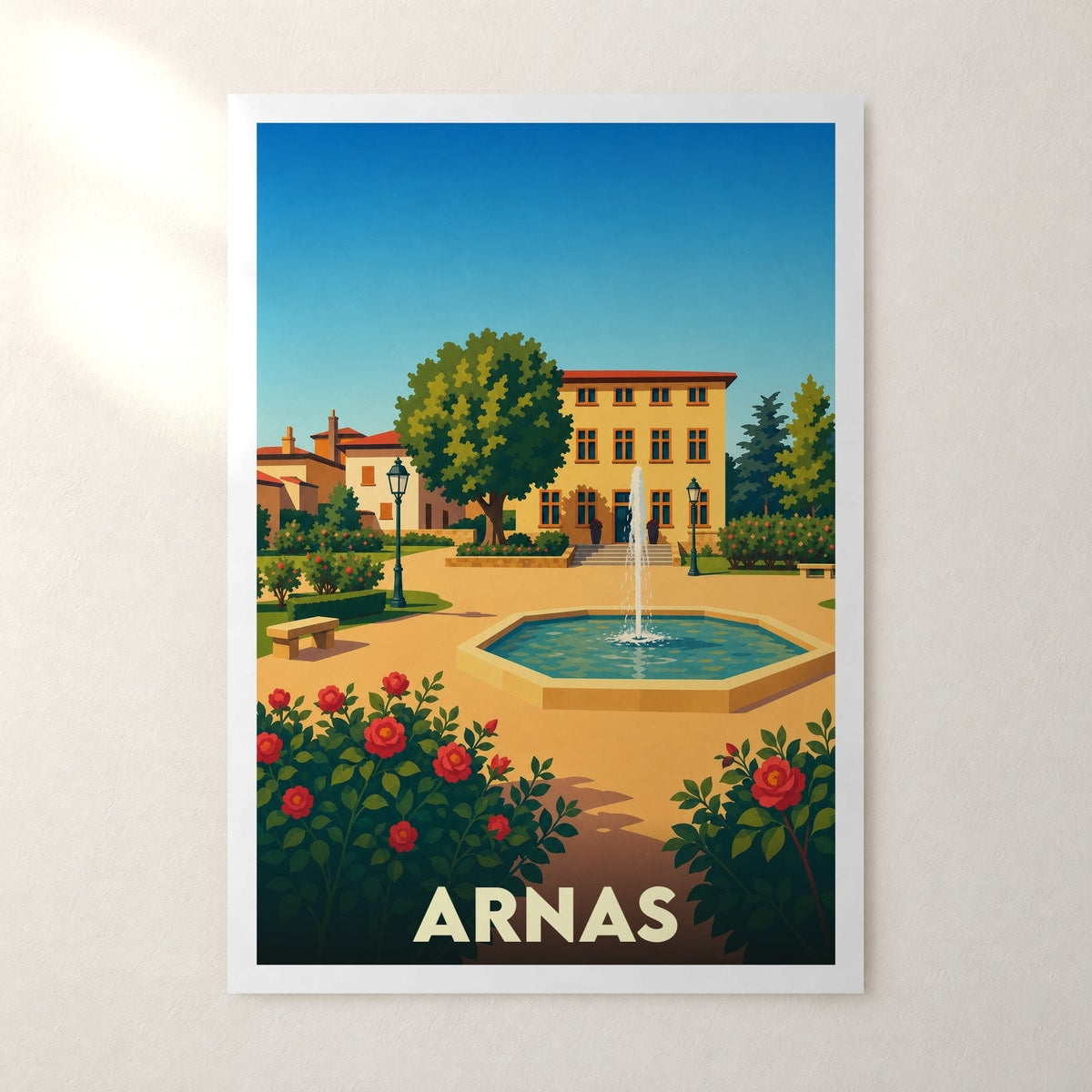 Affiche Arnas – sans cadre, accrochée au mur