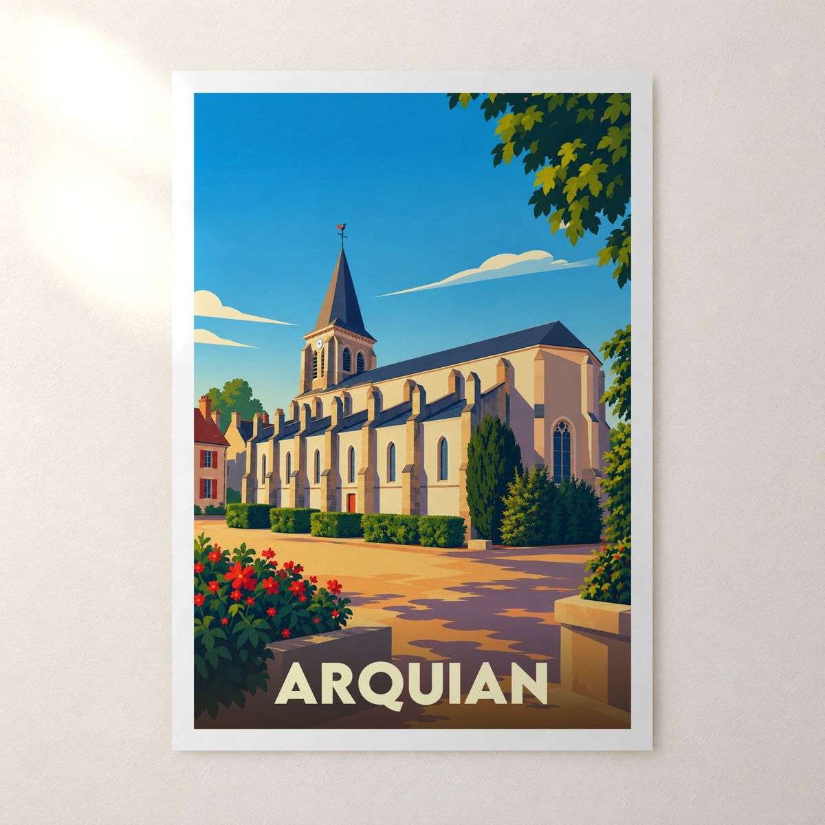 Affiche Arquian – sans cadre, accrochée au mur