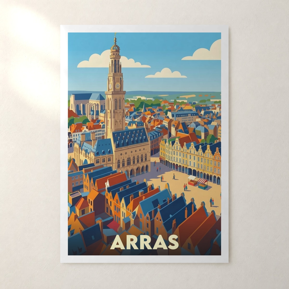 Affiche Arras – sans cadre, accrochée au mur