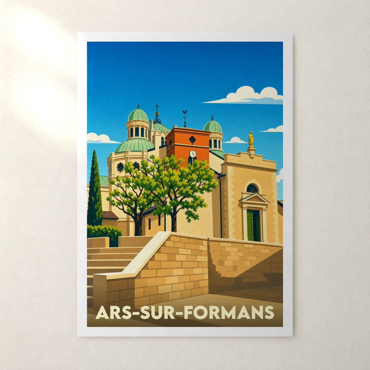 Affiche Ars-sur-Formans – sans cadre, accrochée au mur