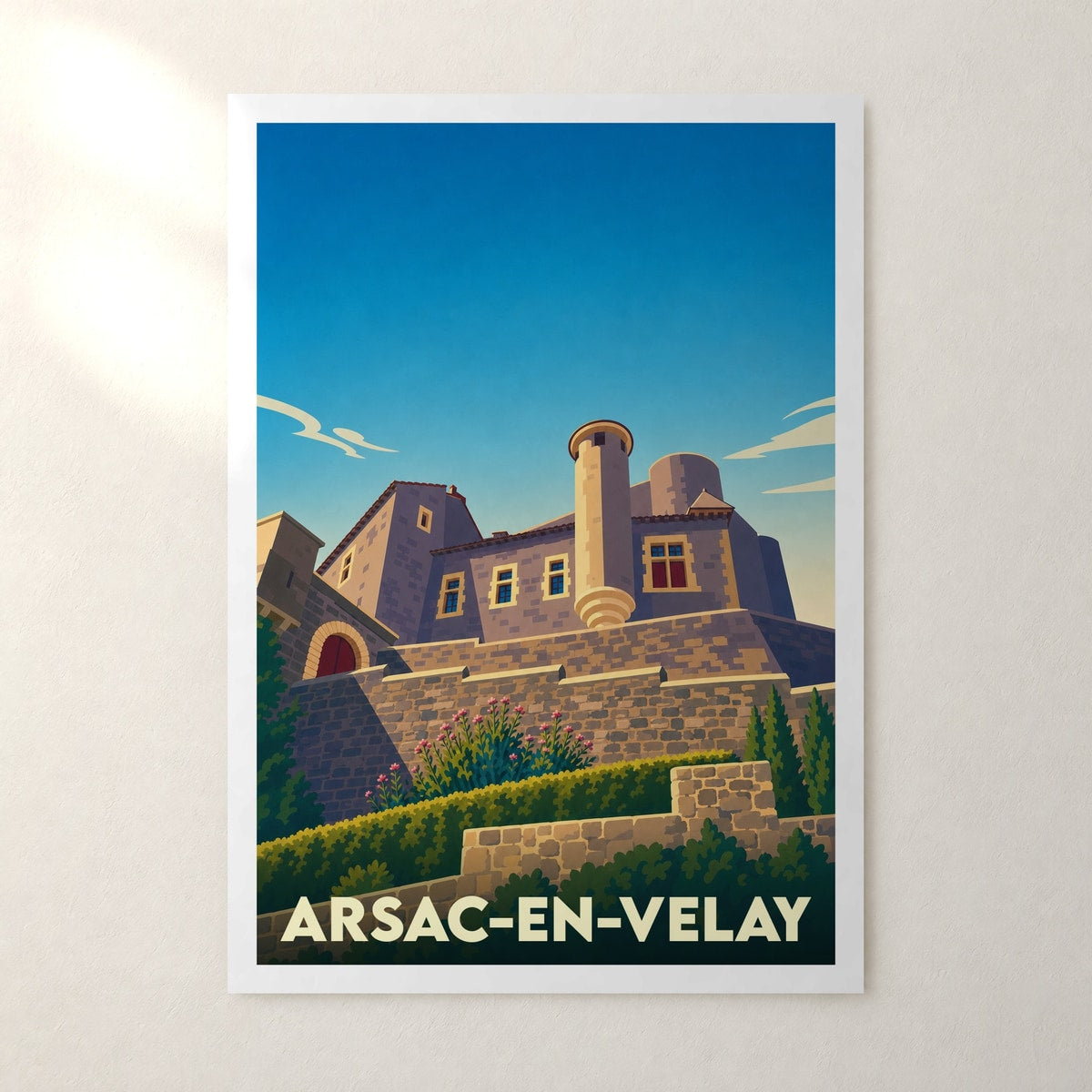 Affiche Arsac-en-Velay – sans cadre, accrochée au mur