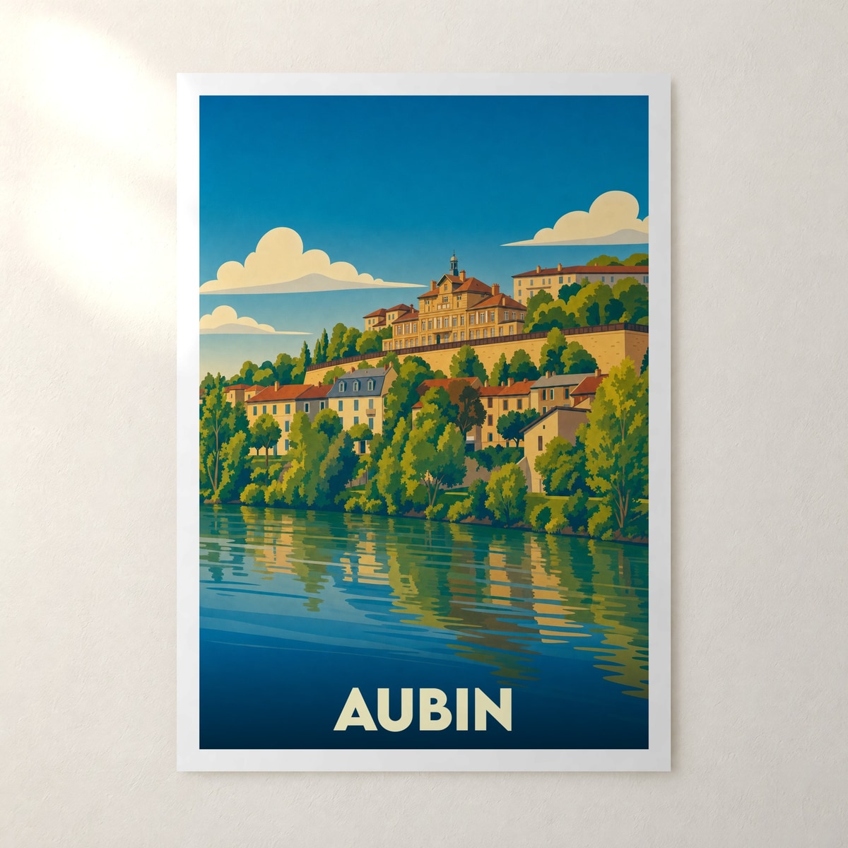 Affiche Aubin – sans cadre, accrochée au mur