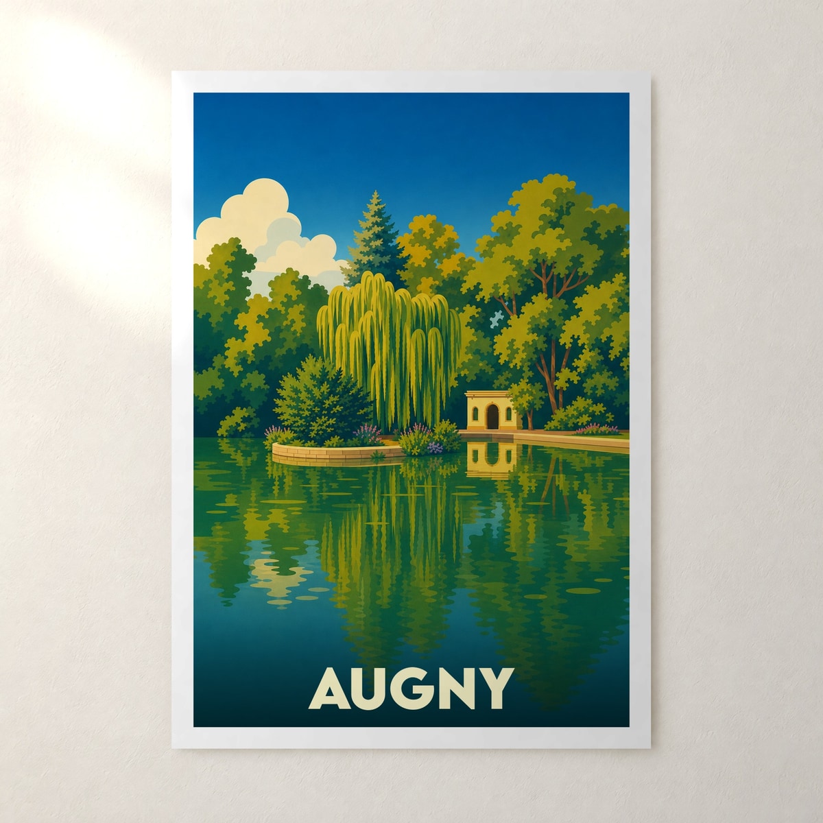 Affiche Augny – sans cadre, accrochée au mur