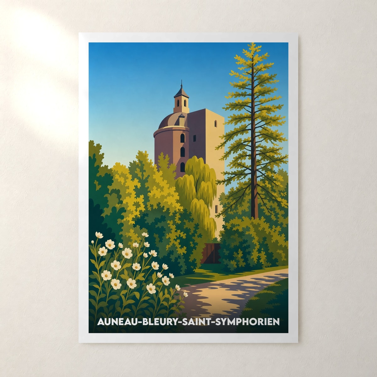 Affiche Auneau-Bleury-Saint-Symphorien – sans cadre, accrochée au mur