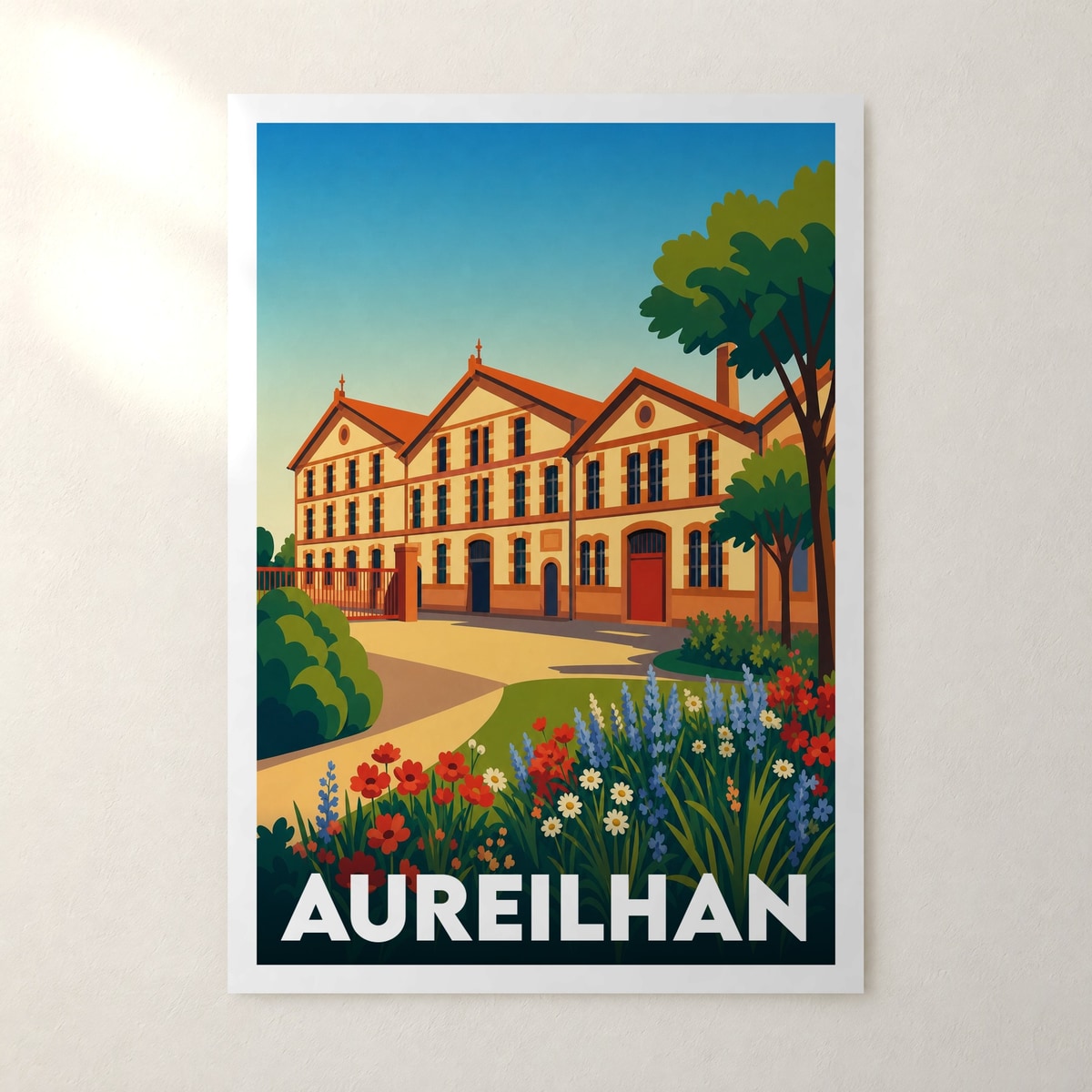 Affiche Aureilhan – sans cadre, accrochée au mur