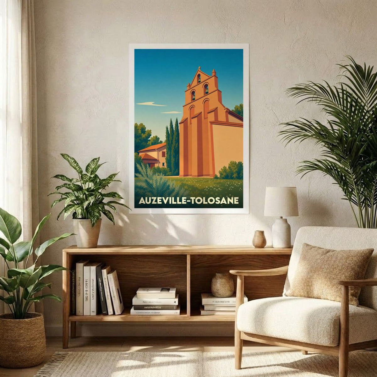 Affiche A1 (59,4 x 84,1 cm) Sans cadre souvenir de Auzeville-Tolosane