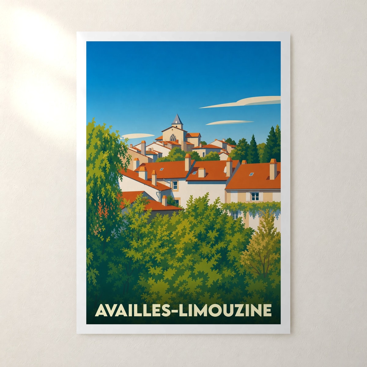 Affiche Availles-Limouzine – sans cadre, accrochée au mur