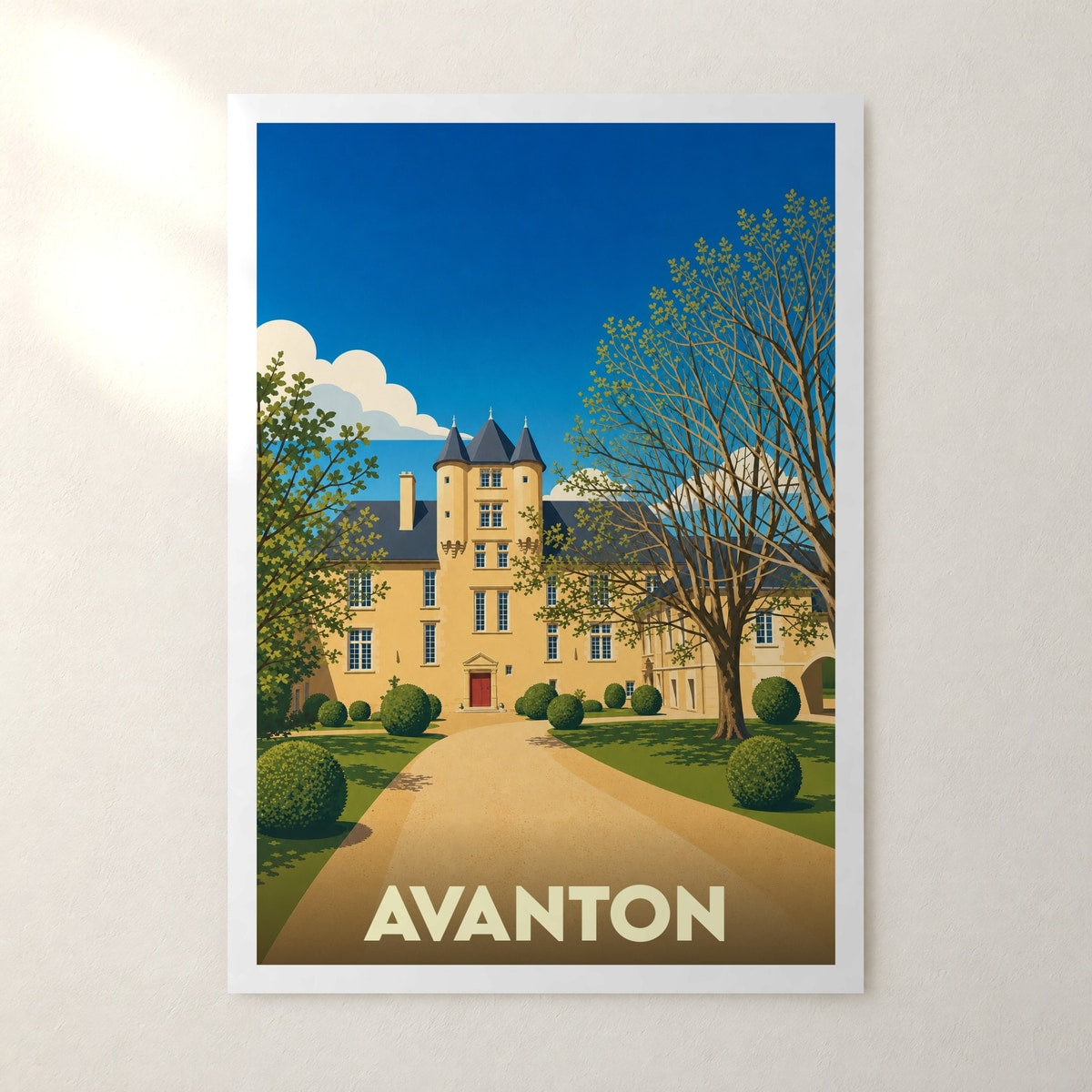 Affiche Avanton – sans cadre, accrochée au mur