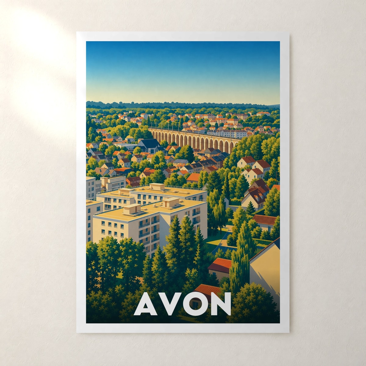 Affiche Avon – sans cadre, accrochée au mur