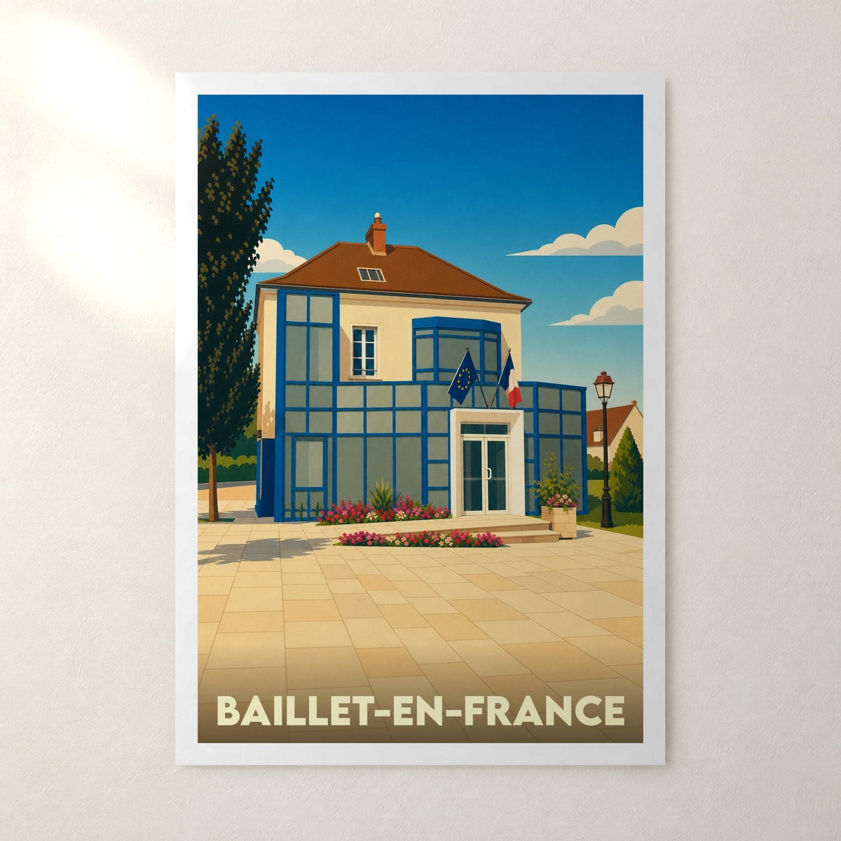 Affiche Baillet-en-France – sans cadre, accrochée au mur