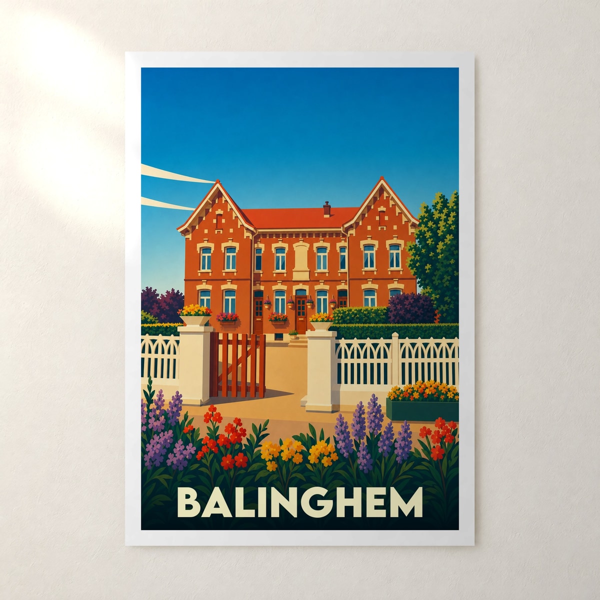 Affiche Balinghem – sans cadre, accrochée au mur