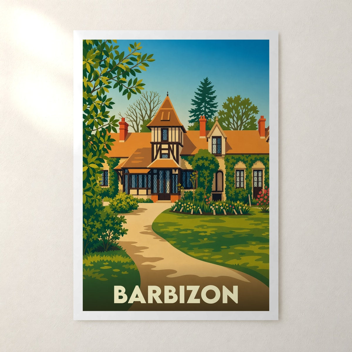 Affiche Barbizon – sans cadre, accrochée au mur