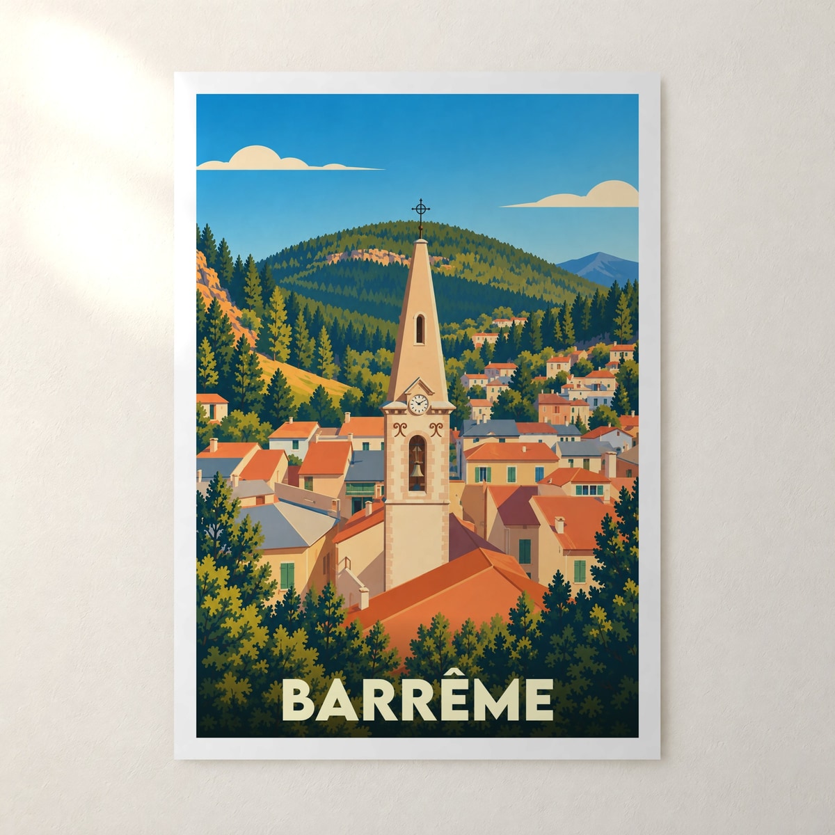 Affiche Barrême – sans cadre, accrochée au mur