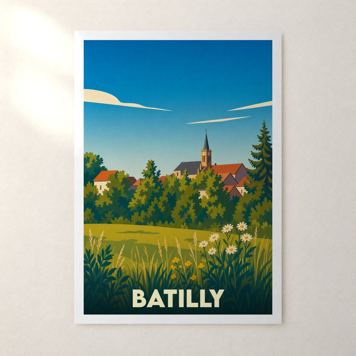 Affiche Batilly – sans cadre, accrochée au mur