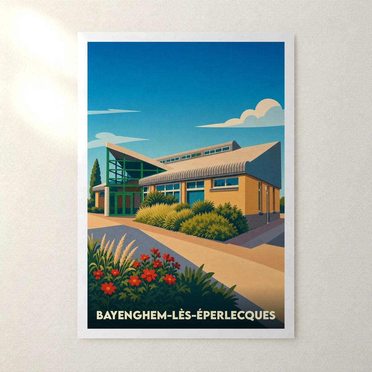 Affiche Bayenghem-lès-Éperlecques – sans cadre, accrochée au mur