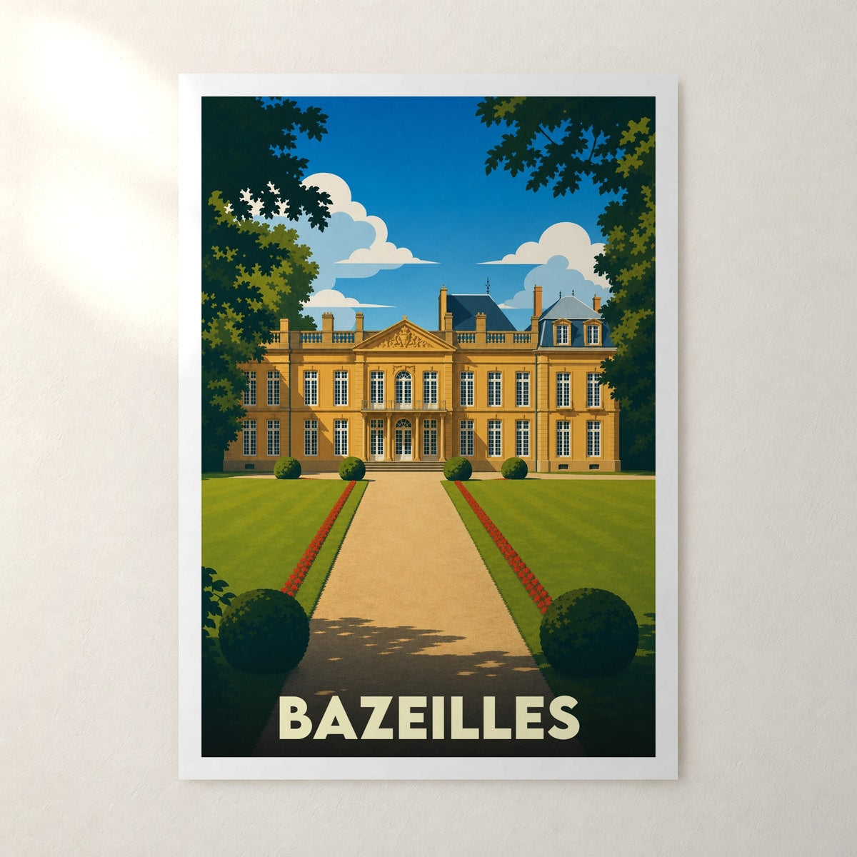 Affiche Bazeilles – sans cadre, accrochée au mur