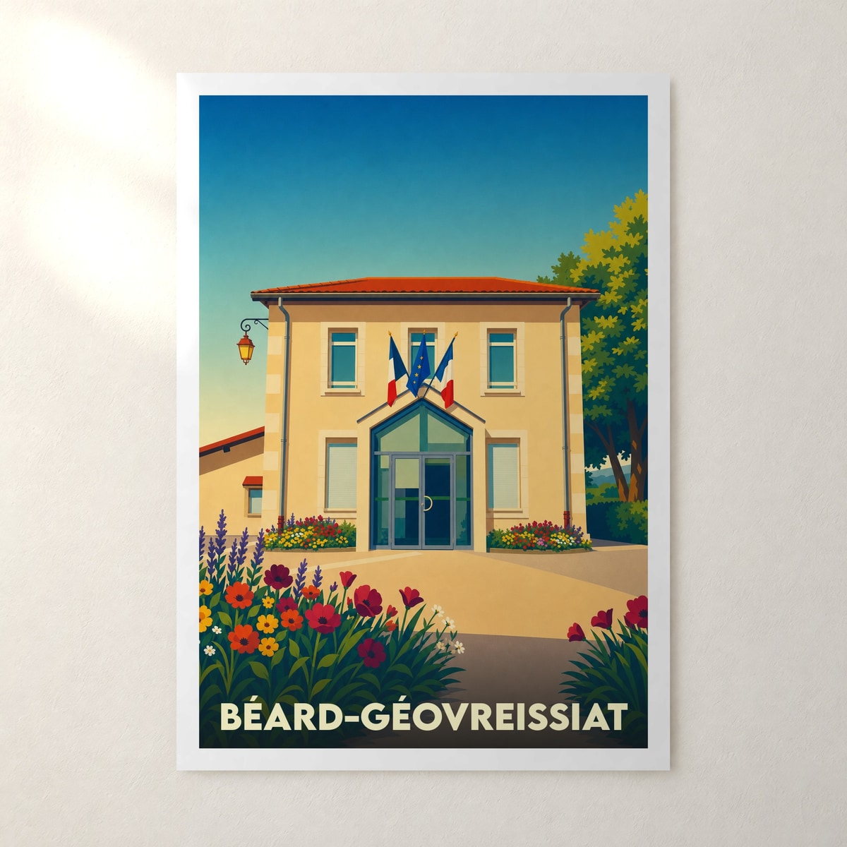Affiche Béard-Géovreissiat – sans cadre, accrochée au mur