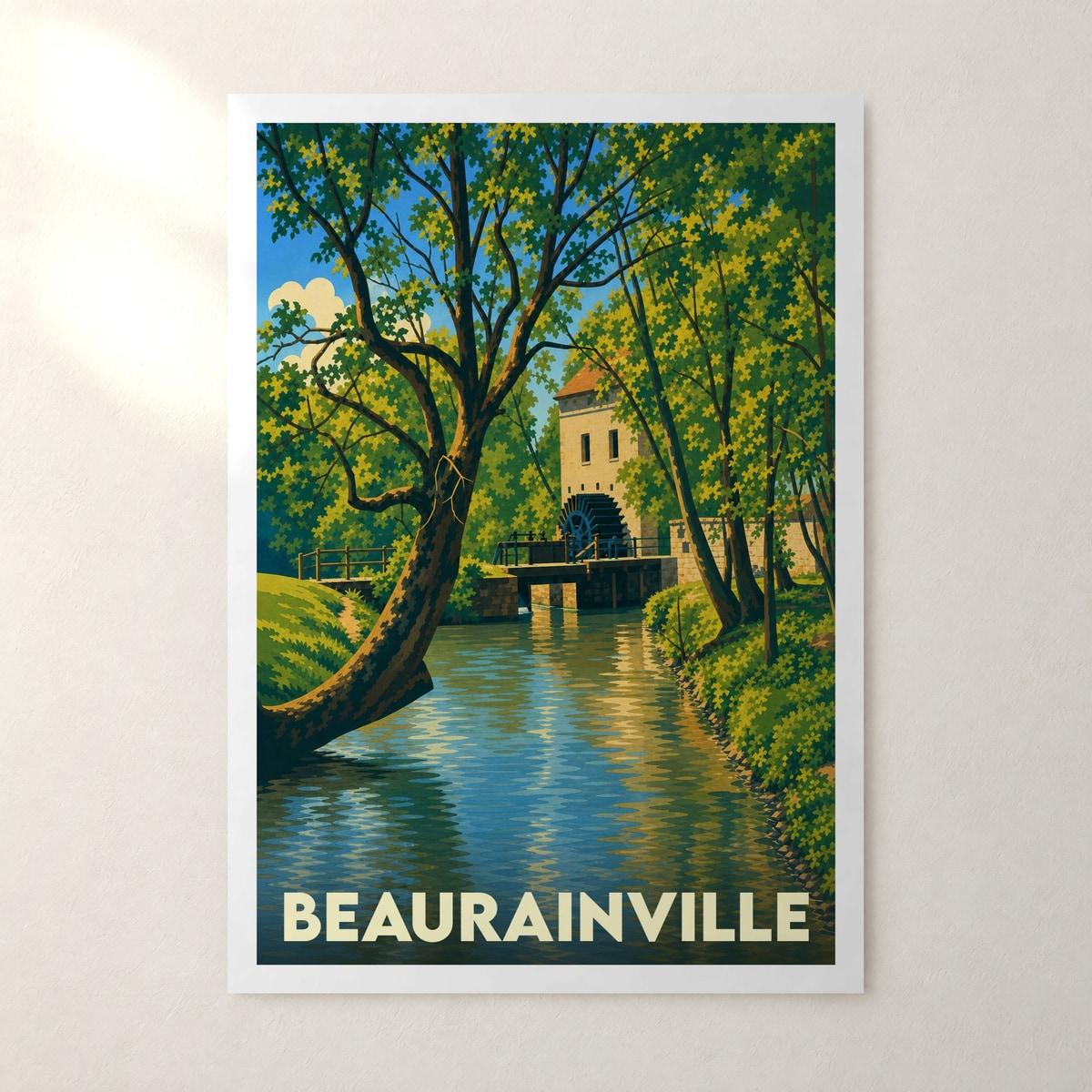 Affiche Beaurainville – sans cadre, accrochée au mur
