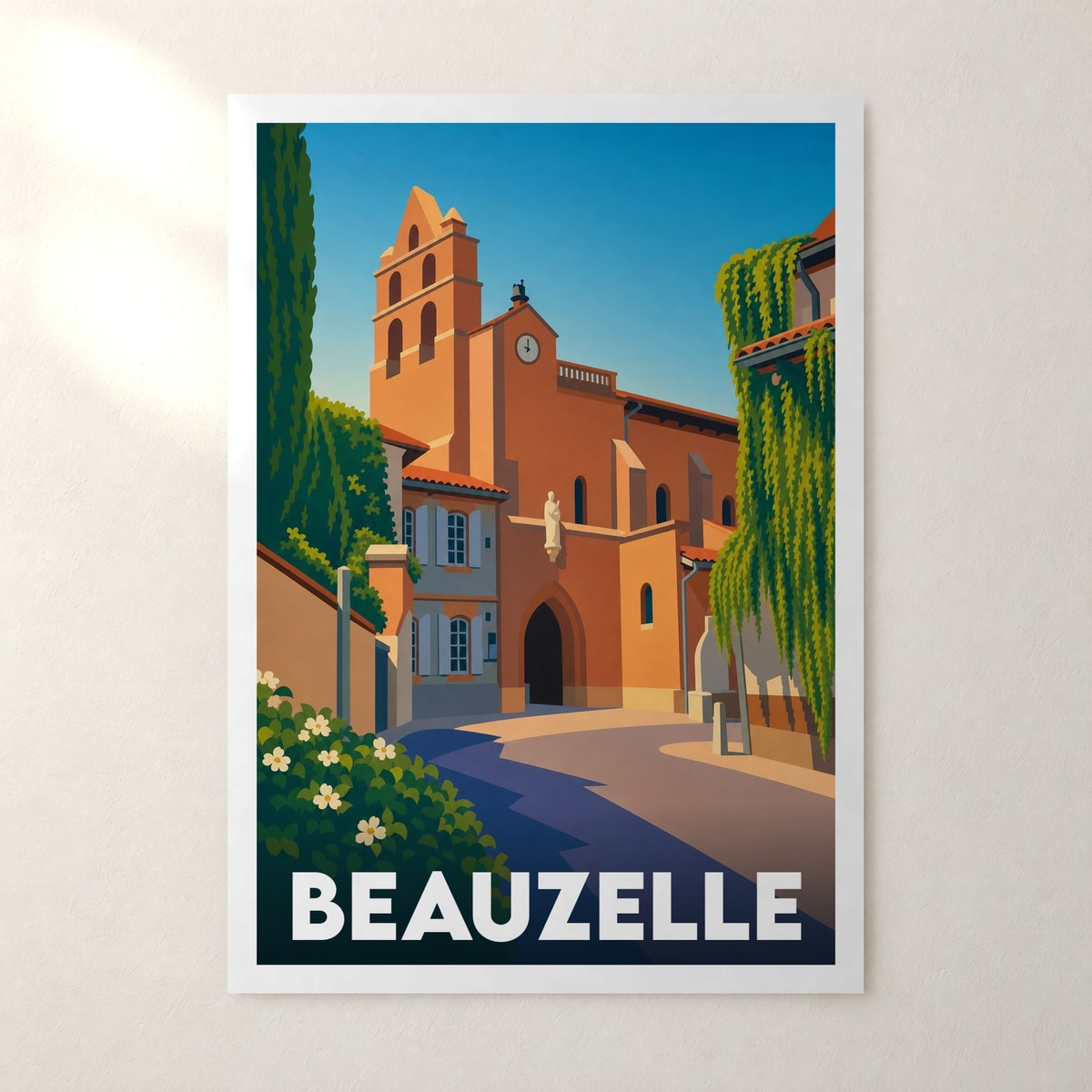 Affiche Beauzelle – sans cadre, accrochée au mur