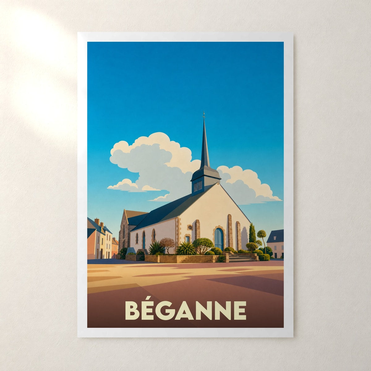 Affiche Béganne – sans cadre, accrochée au mur