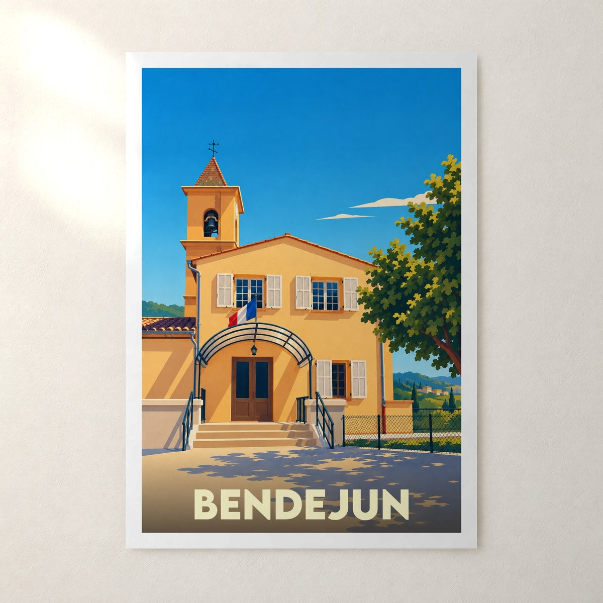 Affiche Bendejun – sans cadre, accrochée au mur