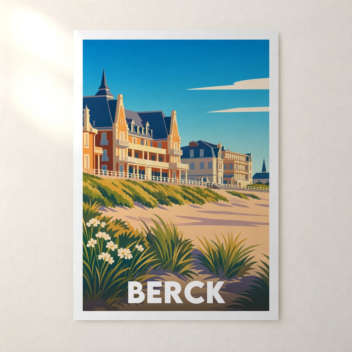 Affiche Berck – sans cadre, accrochée au mur