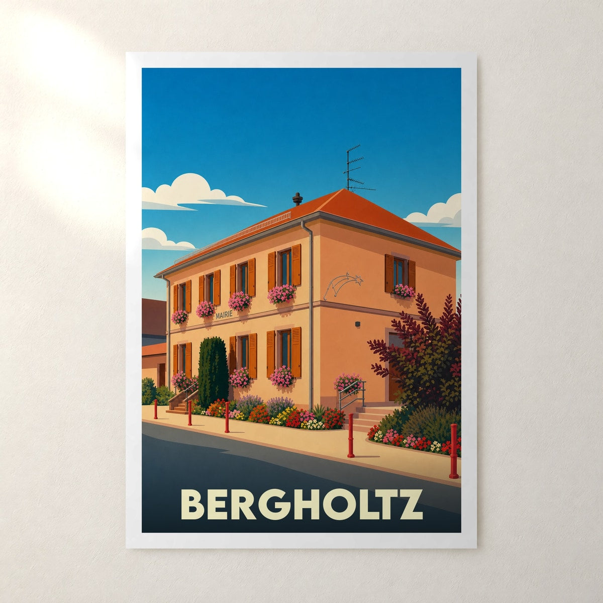 Affiche Bergholtz – sans cadre, accrochée au mur