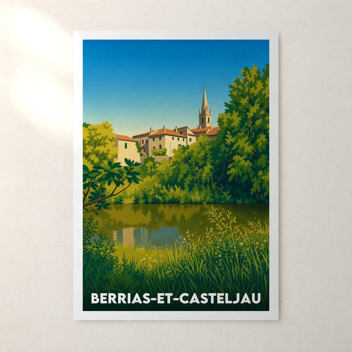 Affiche Berrias-et-Casteljau – sans cadre, accrochée au mur